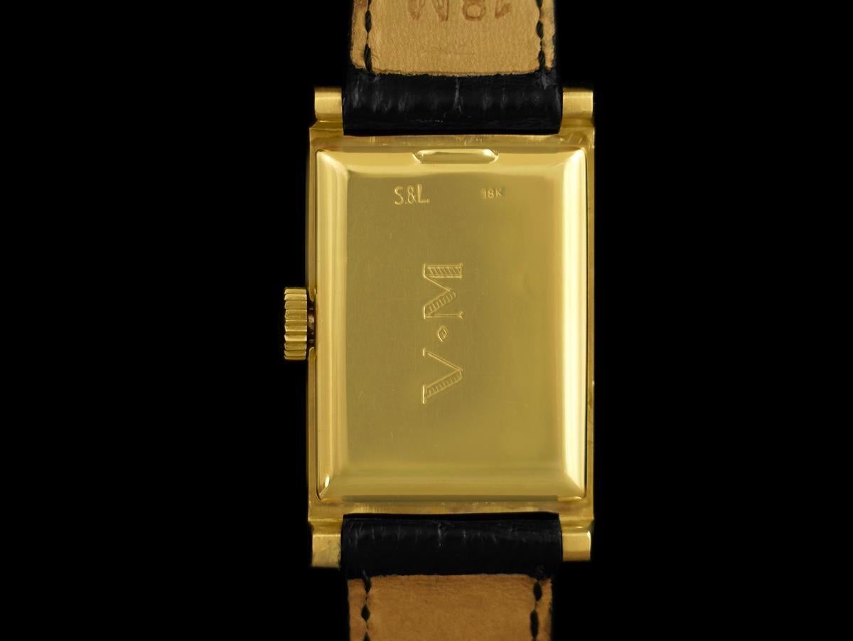 1952 PATEK PHILIPPE Herrenuhr „Pagoda“ Serpico Y Laino - Original mit Papieren im Angebot 4