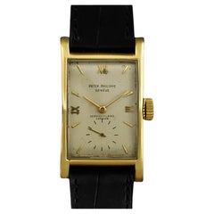 Vintage 1952 PATEK PHILIPPE Mens "Pagoda" Serpico Y Laino Watch - Original with Papers