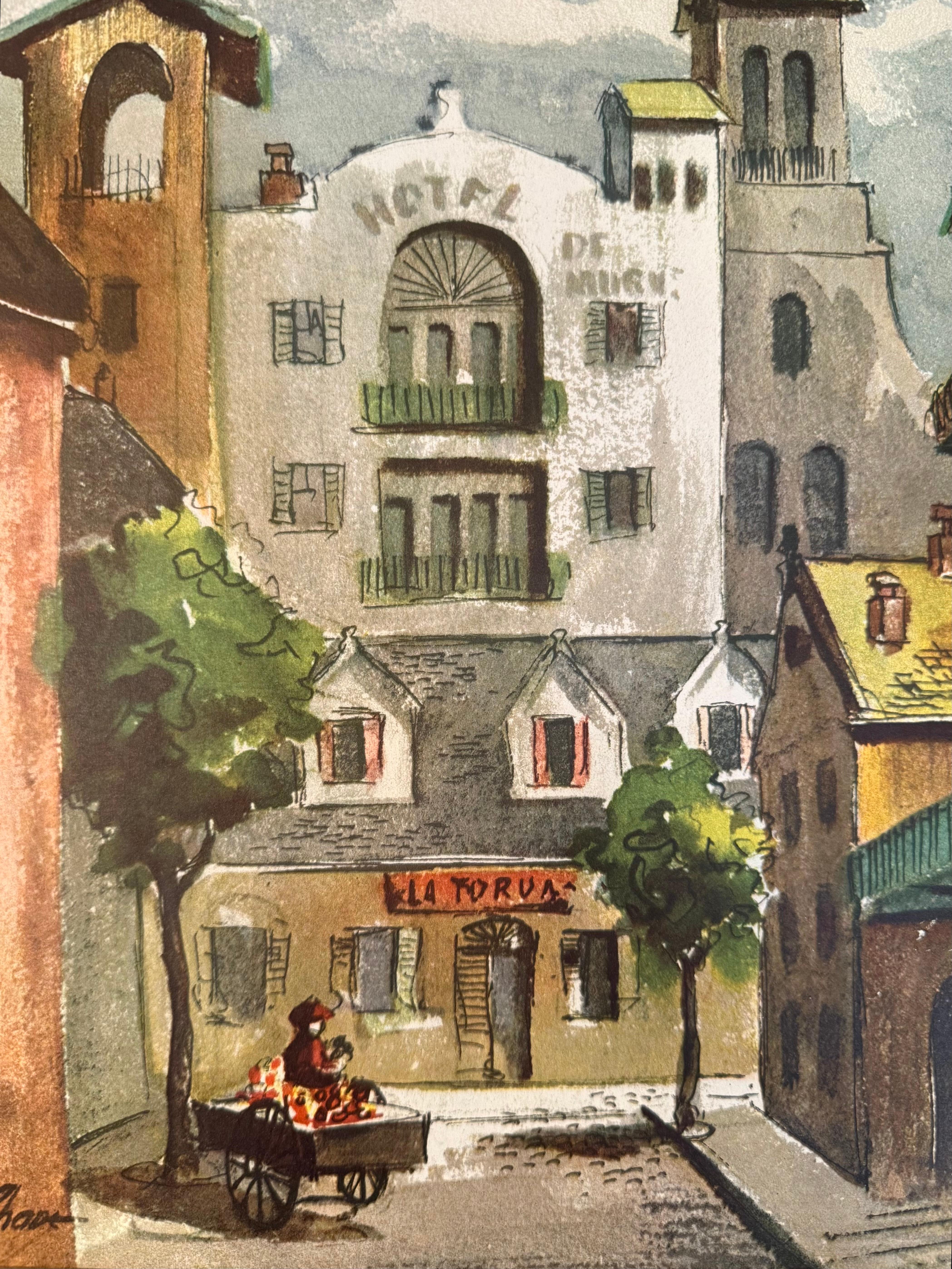 1952 Robert Chase La Rue Tranquille Painting In Good Condition For Sale In Pasadena, CA