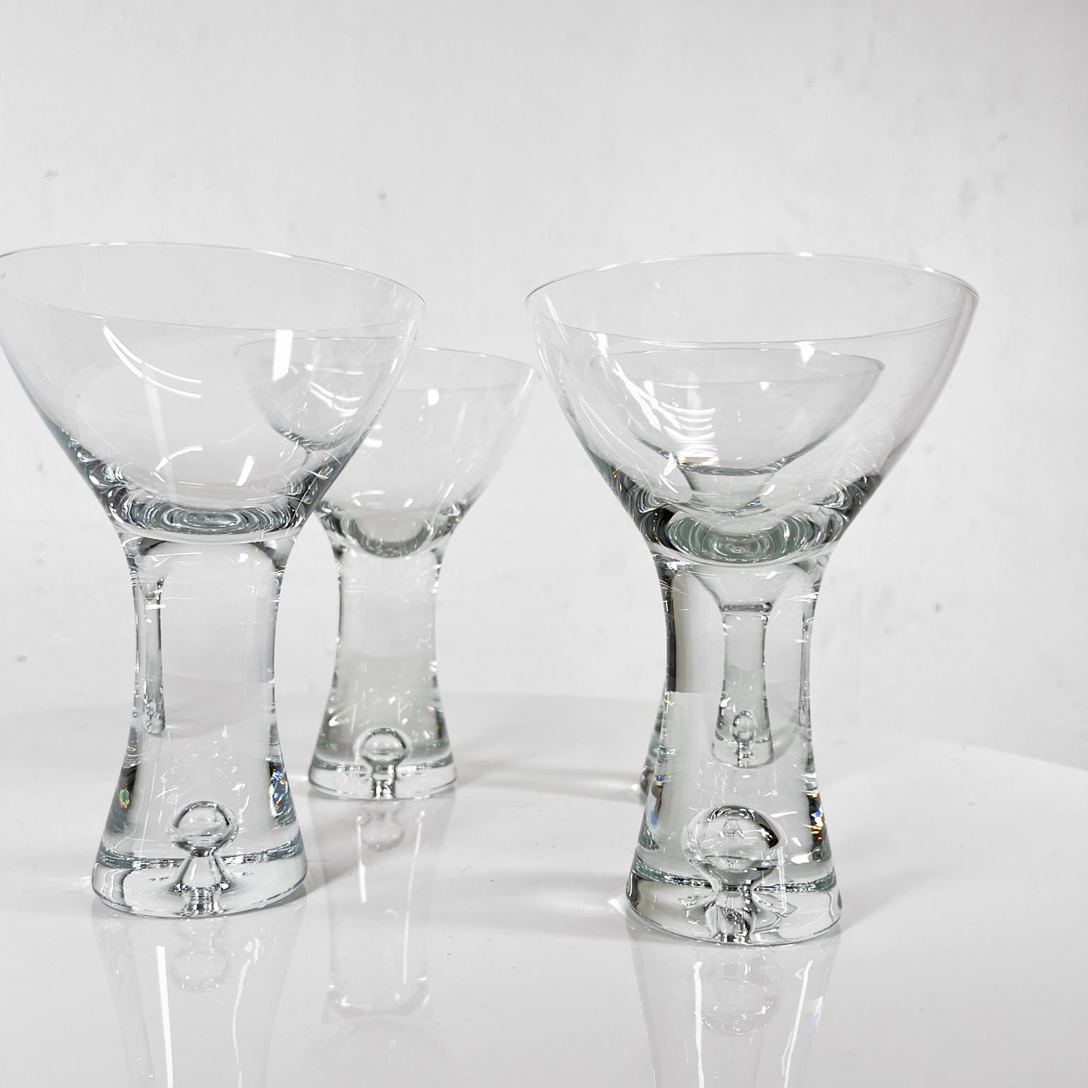 1952 Tapio Wirkkala Iittala Finland Set of 4 Martini Cocktail Glasses For Sale 1