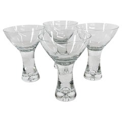 1952 Tapio Wirkkala Iittala Finland Set of 4 Martini Cocktail Glasses