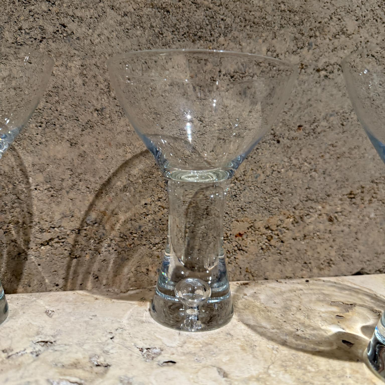 1952 Tapio Wirkkala Iittala Cuatro copas de cóctel Finlandia Moderno de mediados de siglo en venta