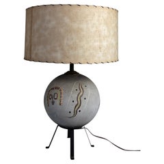 Lampe de table en céramique « Aboriginal » de Tye of California, 1952