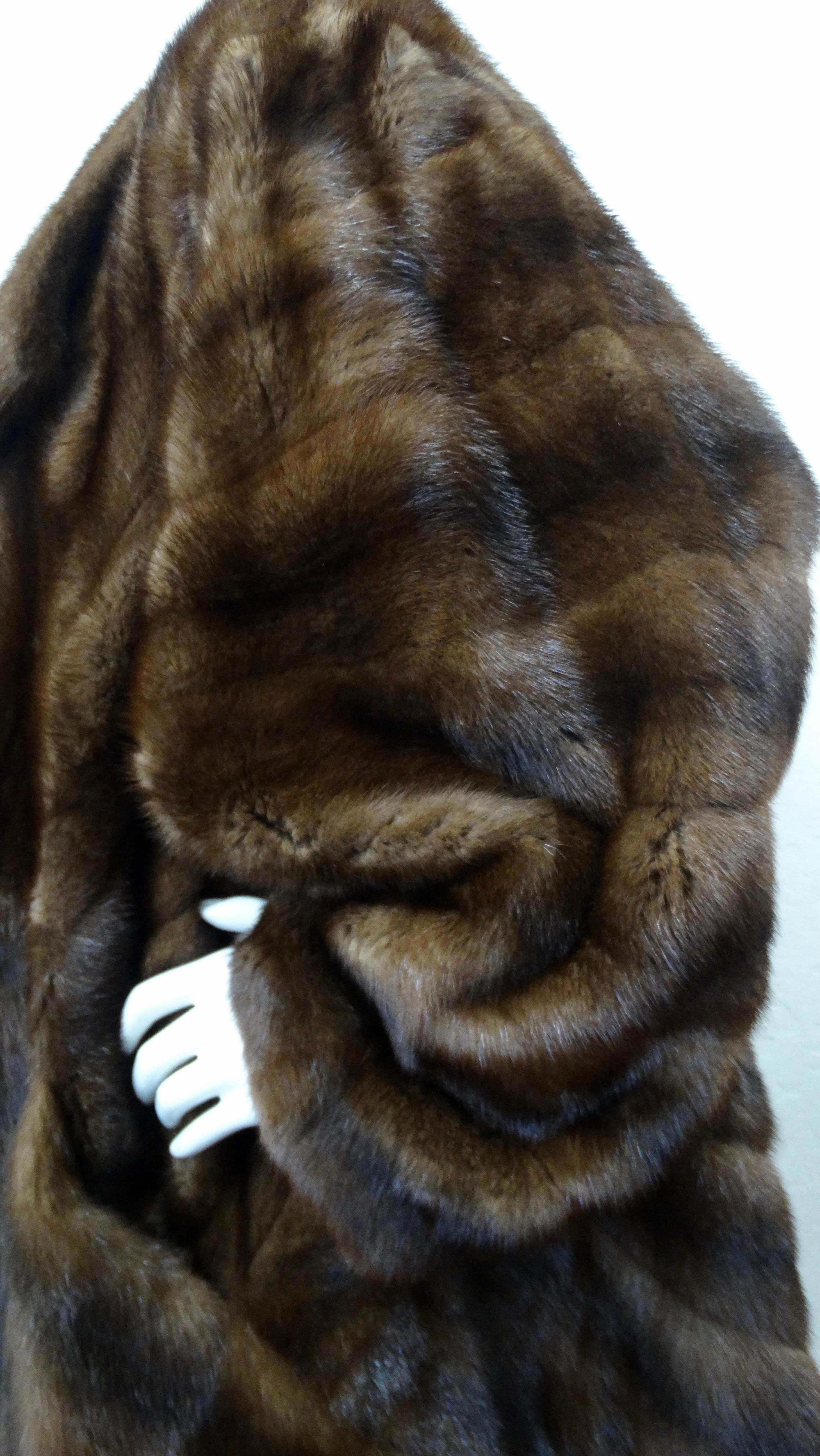 Christian Dior 1973 Manteau bicolore en fourrure de vison 5