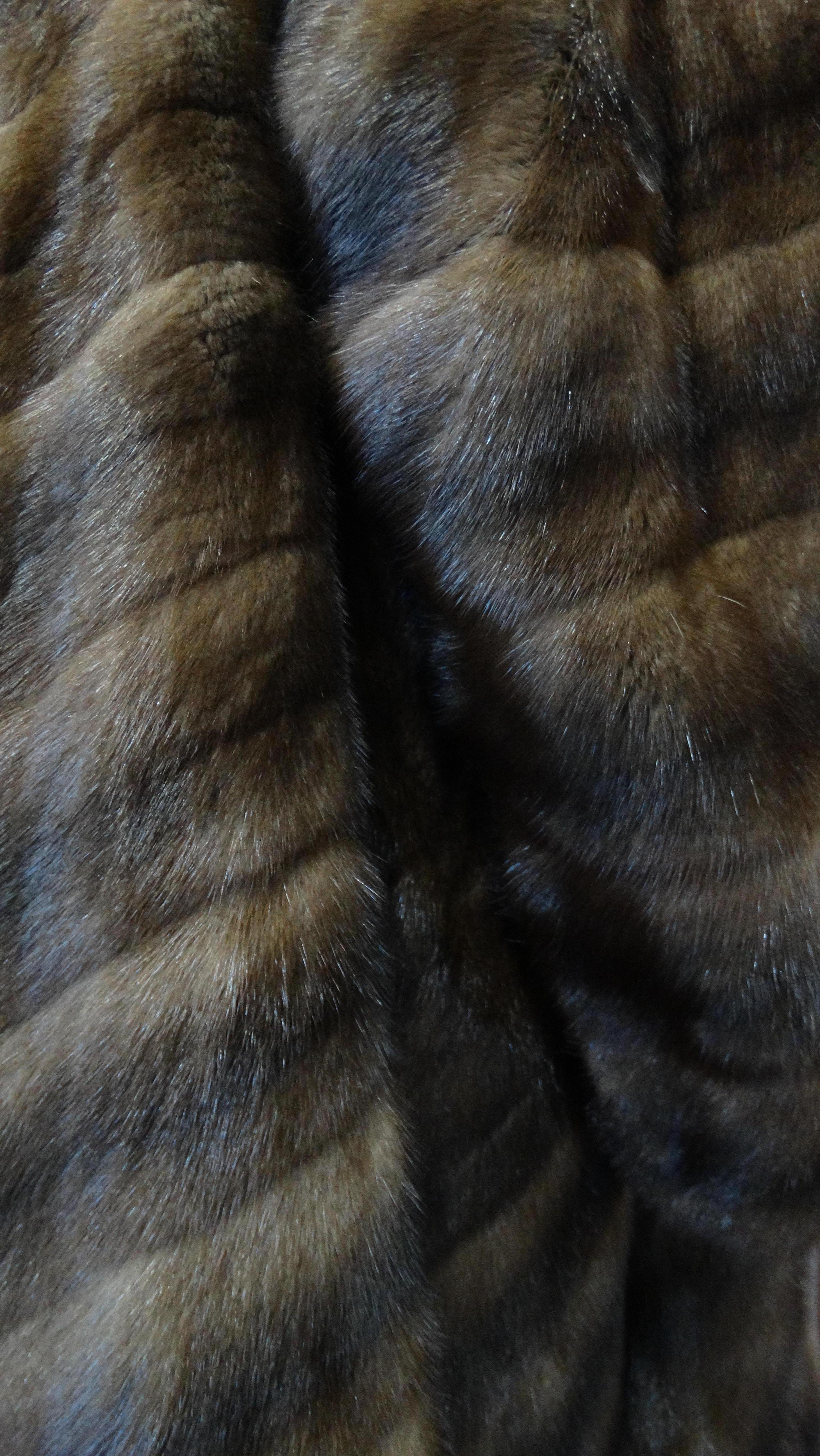 Christian Dior 1973 Two-Tone Mink Fur Coat  4