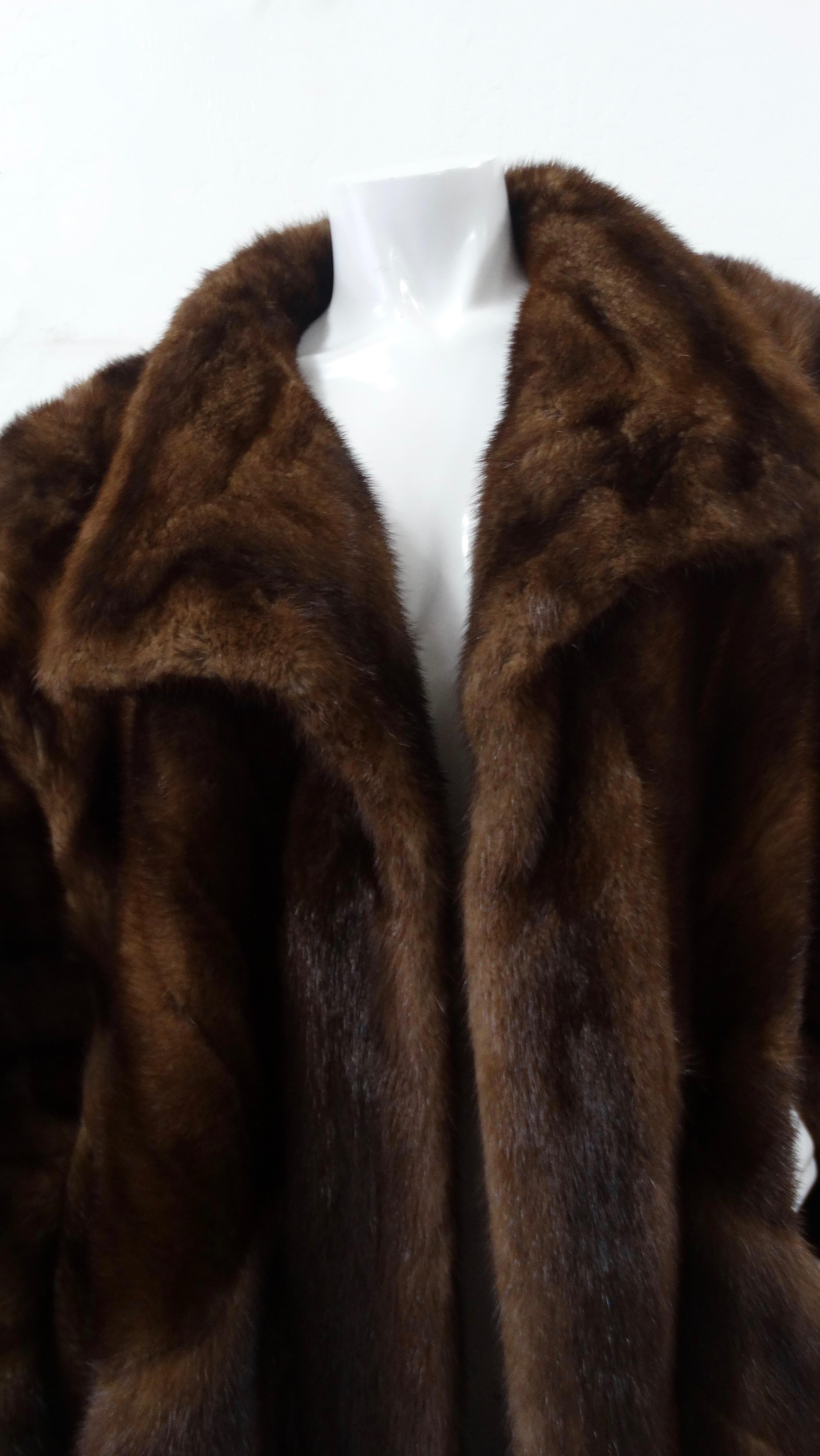 Christian Dior 1973 Two-Tone Mink Fur Coat  1