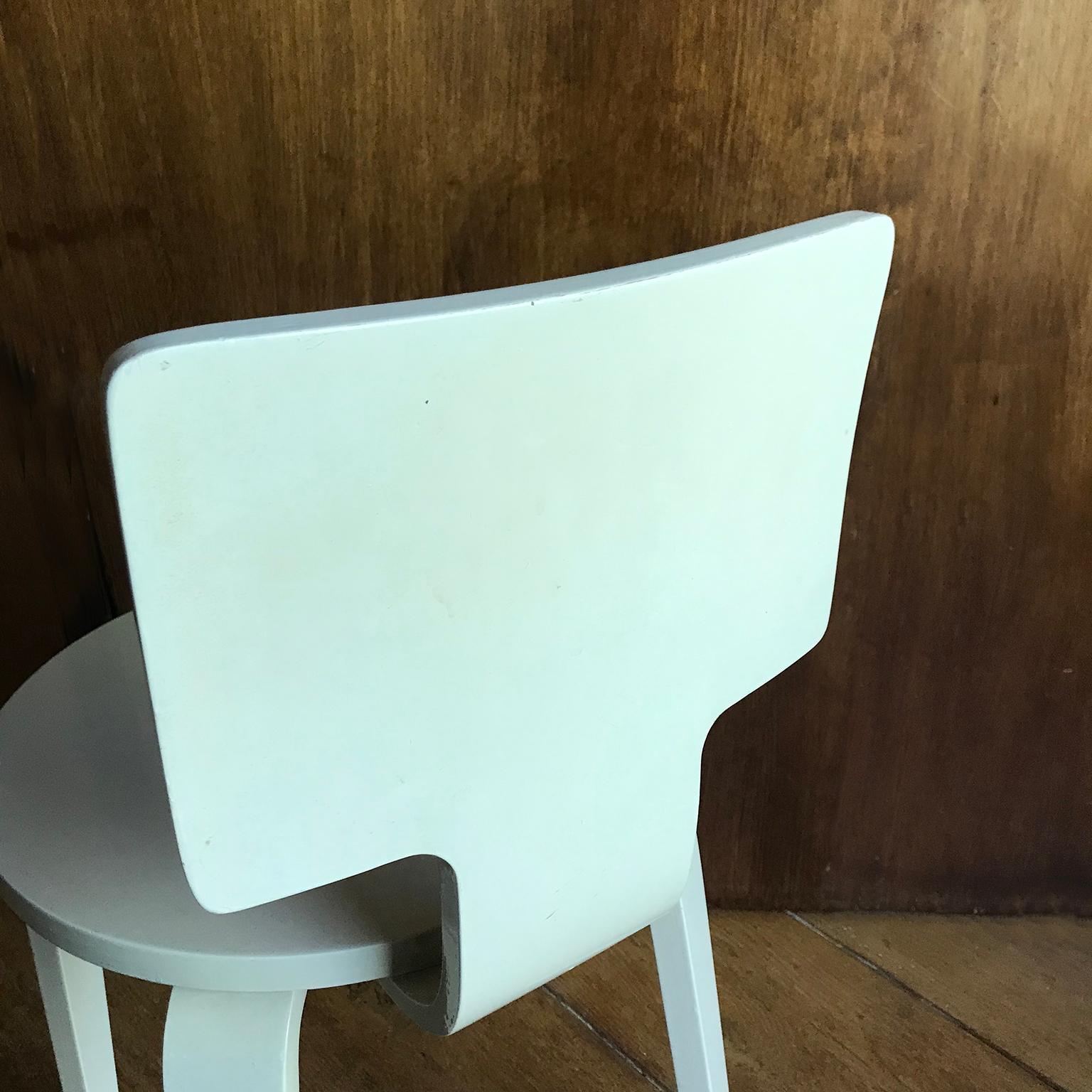 1953, Cor Alons, by Den Boer Gouda, NL Wooden Side Chair or Dining Chair For Sale 5