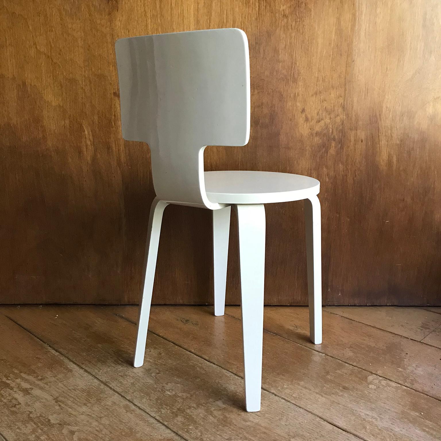 Mid-Century Modern 1953, Cor Alons, by Den Boer Gouda, NL Wooden Side Chair or Dining Chair For Sale