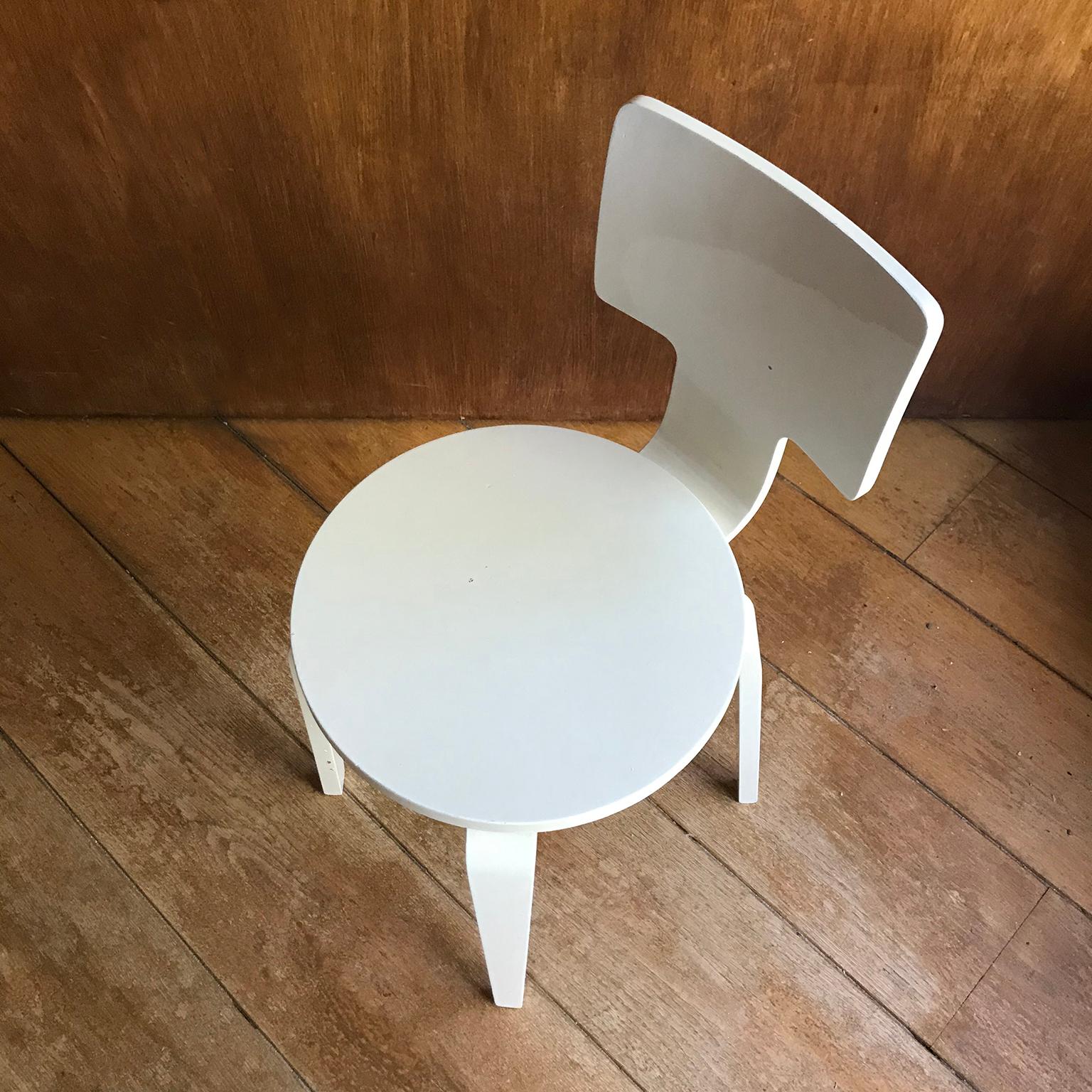 1953, Cor Alons, by Den Boer Gouda, NL Wooden Side Chair or Dining Chair For Sale 1
