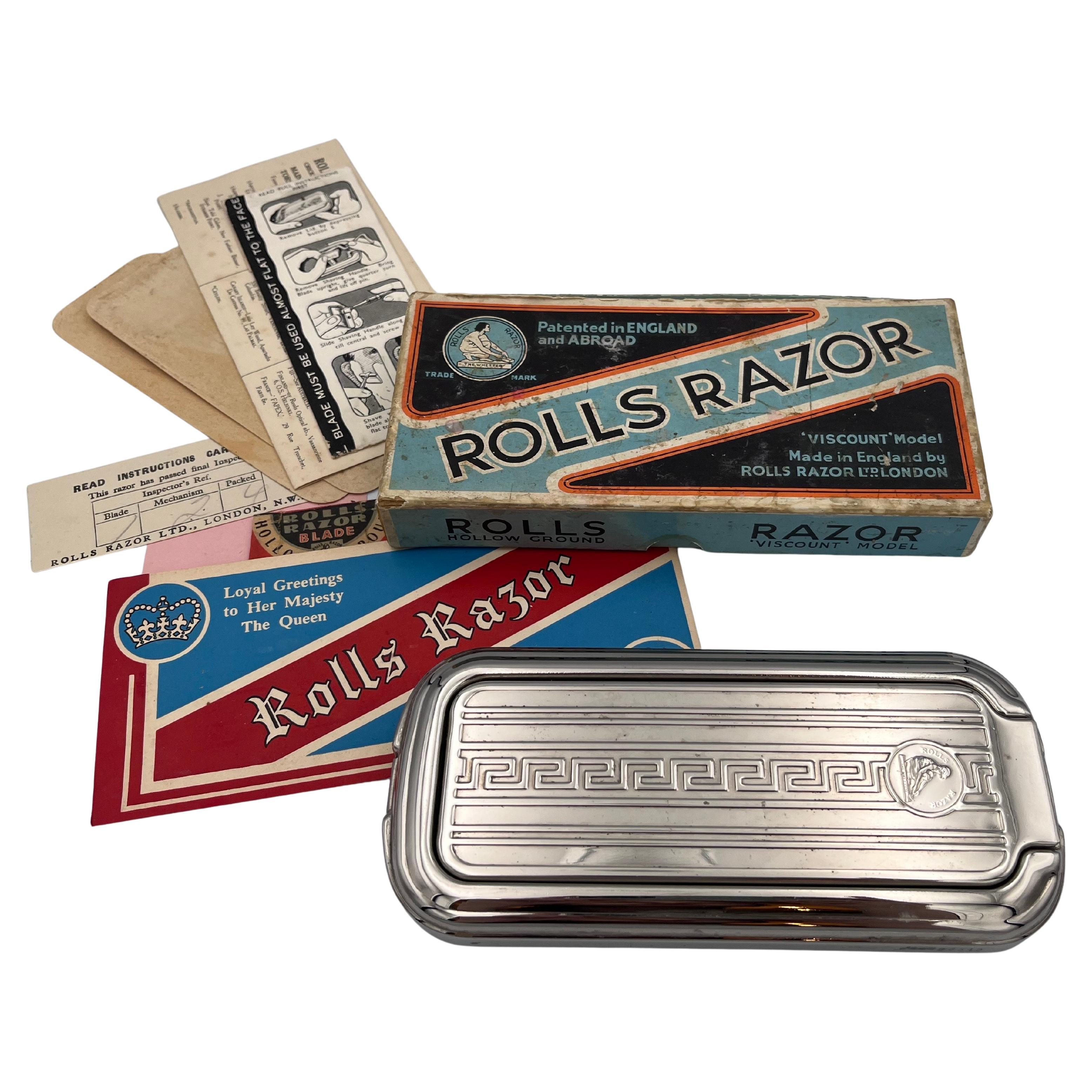 1953 England Rolls Razor Viscount Model in Original Box with Paperwork For Sale