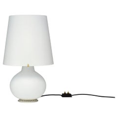 1953 First Edition Max Ingrand White Glass Double Light Table Lamp
