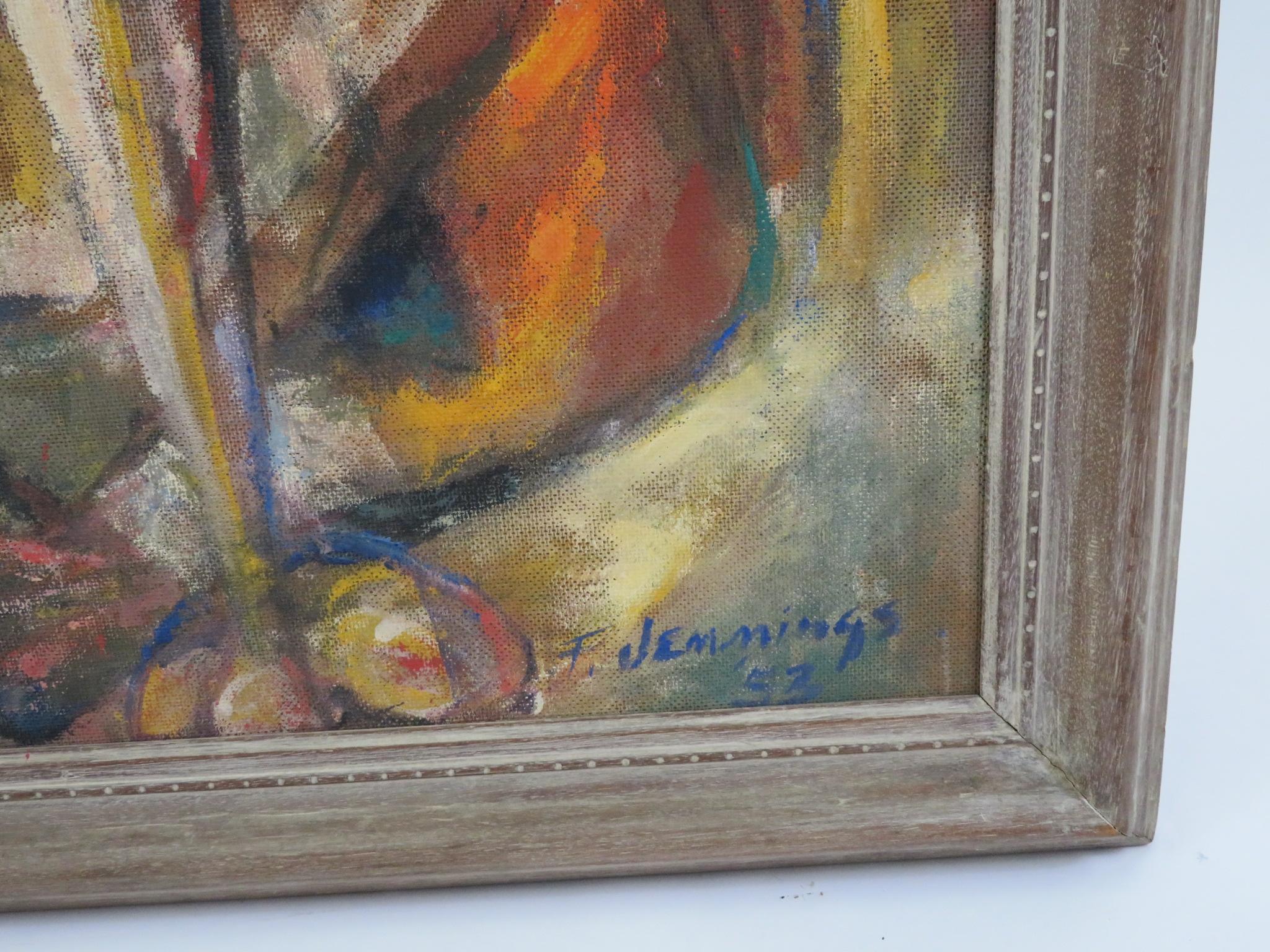 1953 Francis Jennings Pittura moderna del medio secolo 