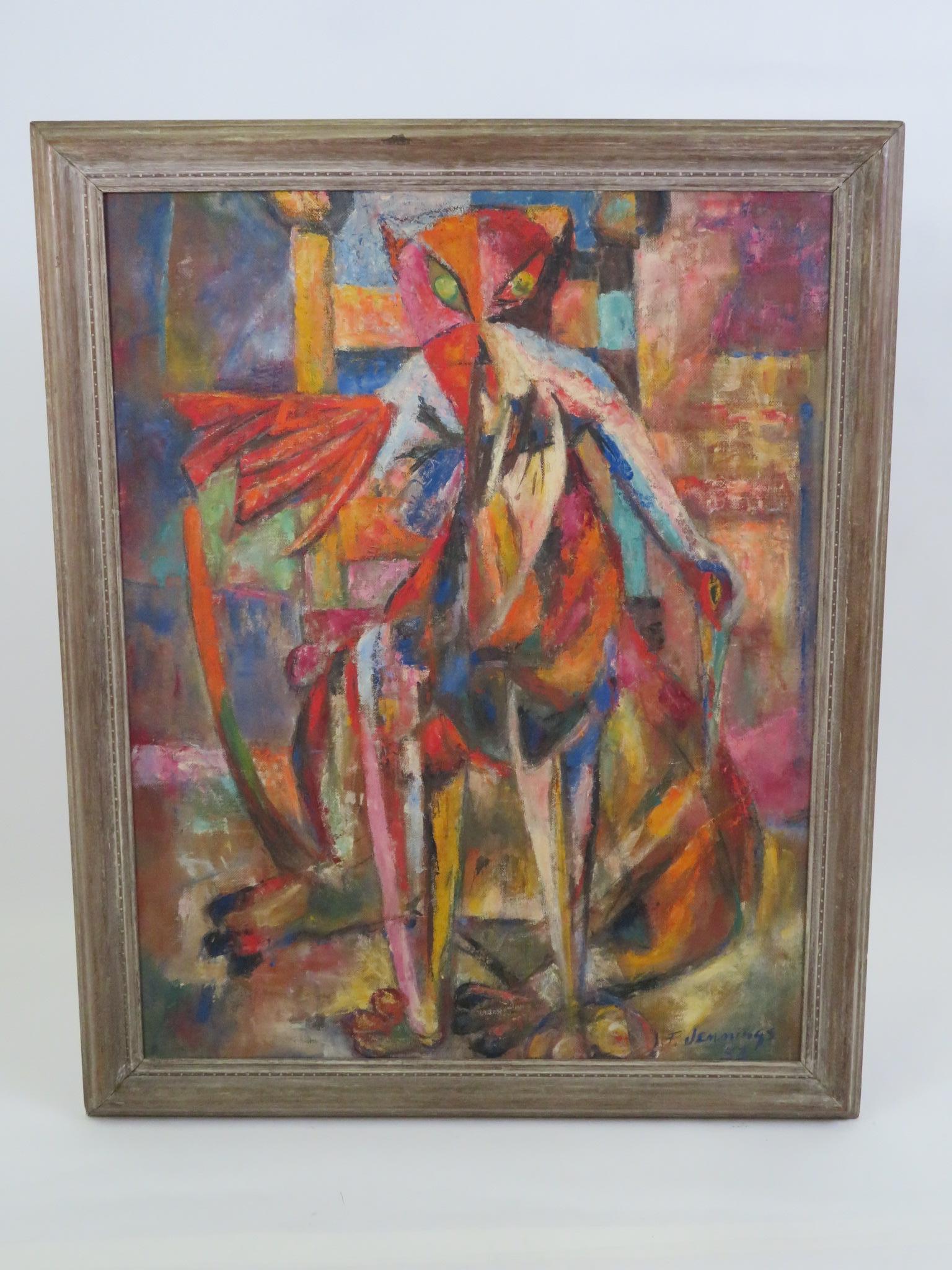 1953 Francis Jennings Pittura moderna del medio secolo 