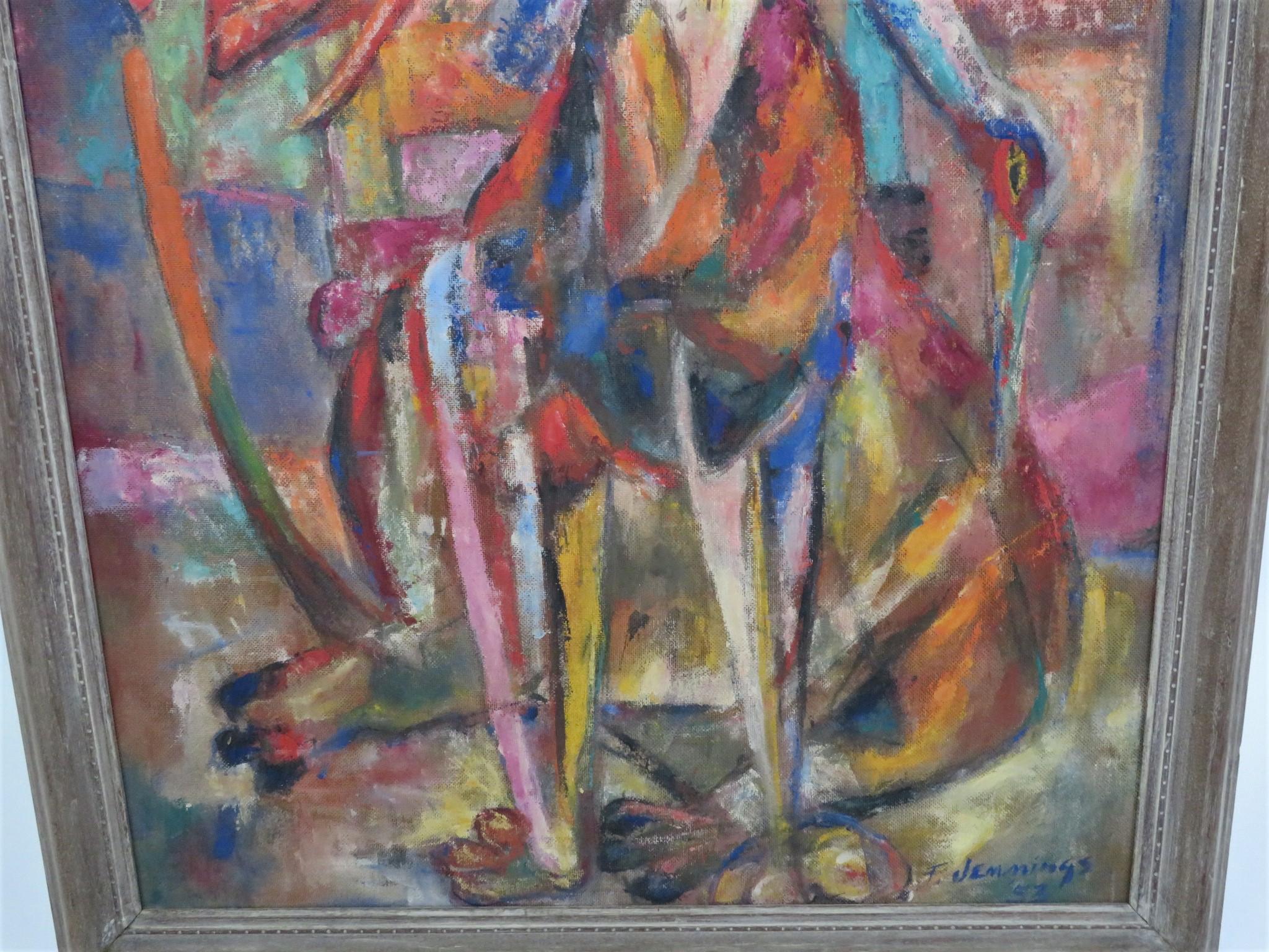 1953 Francis Jennings Pittura moderna del medio secolo 