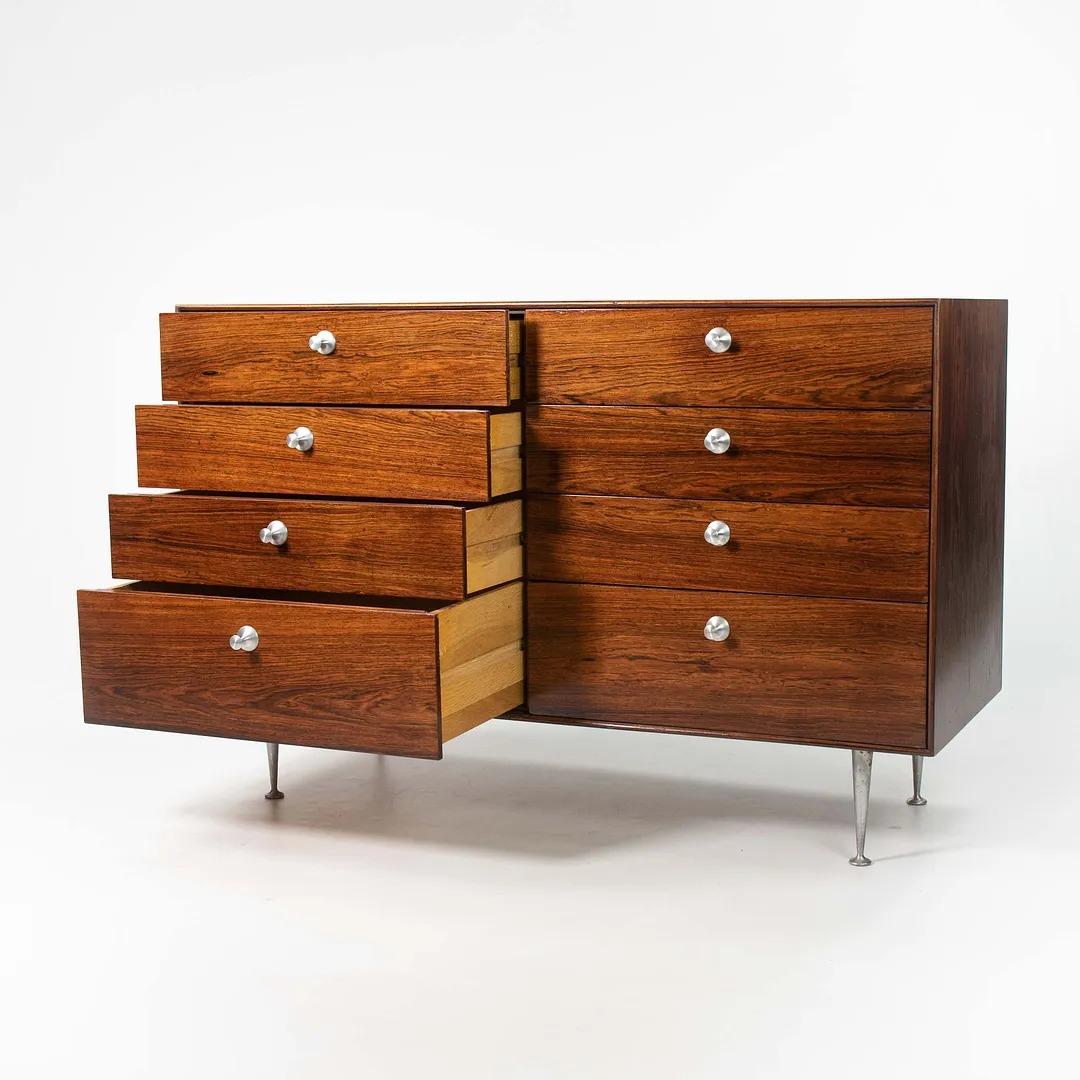1953 George Miller Herman Miller Thin Edge Series 5221 Rosewood Dresser Cabinet Bon état - En vente à Philadelphia, PA