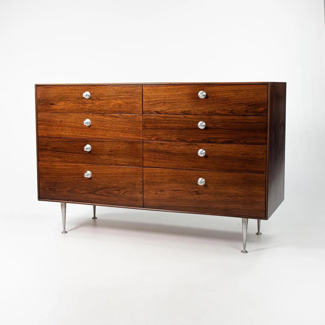 1953 George Nelson Herman Miller Thin Edge Series 5221 Rosewood Dresser Cabinet For Sale 1