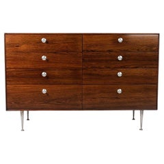 Retro 1953 George Nelson Herman Miller Thin Edge Series 5221 Rosewood Dresser Cabinet