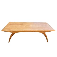 1953 Modernist Blond Birch "M795G" Coffee Table by Heywood Wakefield