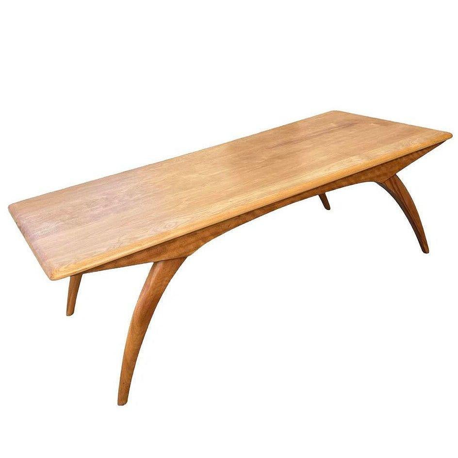 Modernistischer Couchtisch „M795G“ aus blonder Birke von Heywood Wakefield, 1953 (Moderne der Mitte des Jahrhunderts) im Angebot
