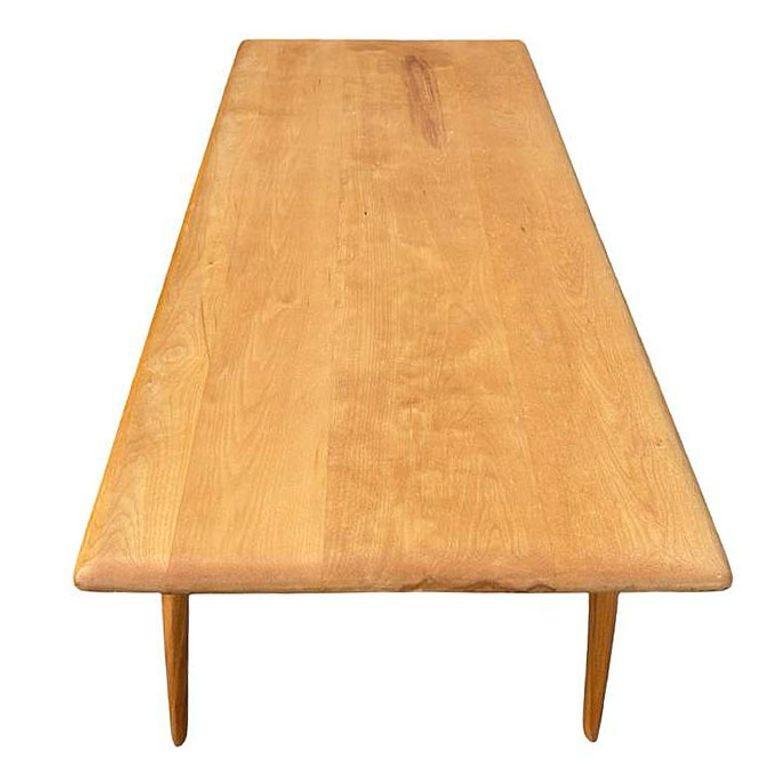 Modernistischer Couchtisch „M795G“ aus blonder Birke von Heywood Wakefield, 1953 im Zustand „Hervorragend“ im Angebot in Van Nuys, CA