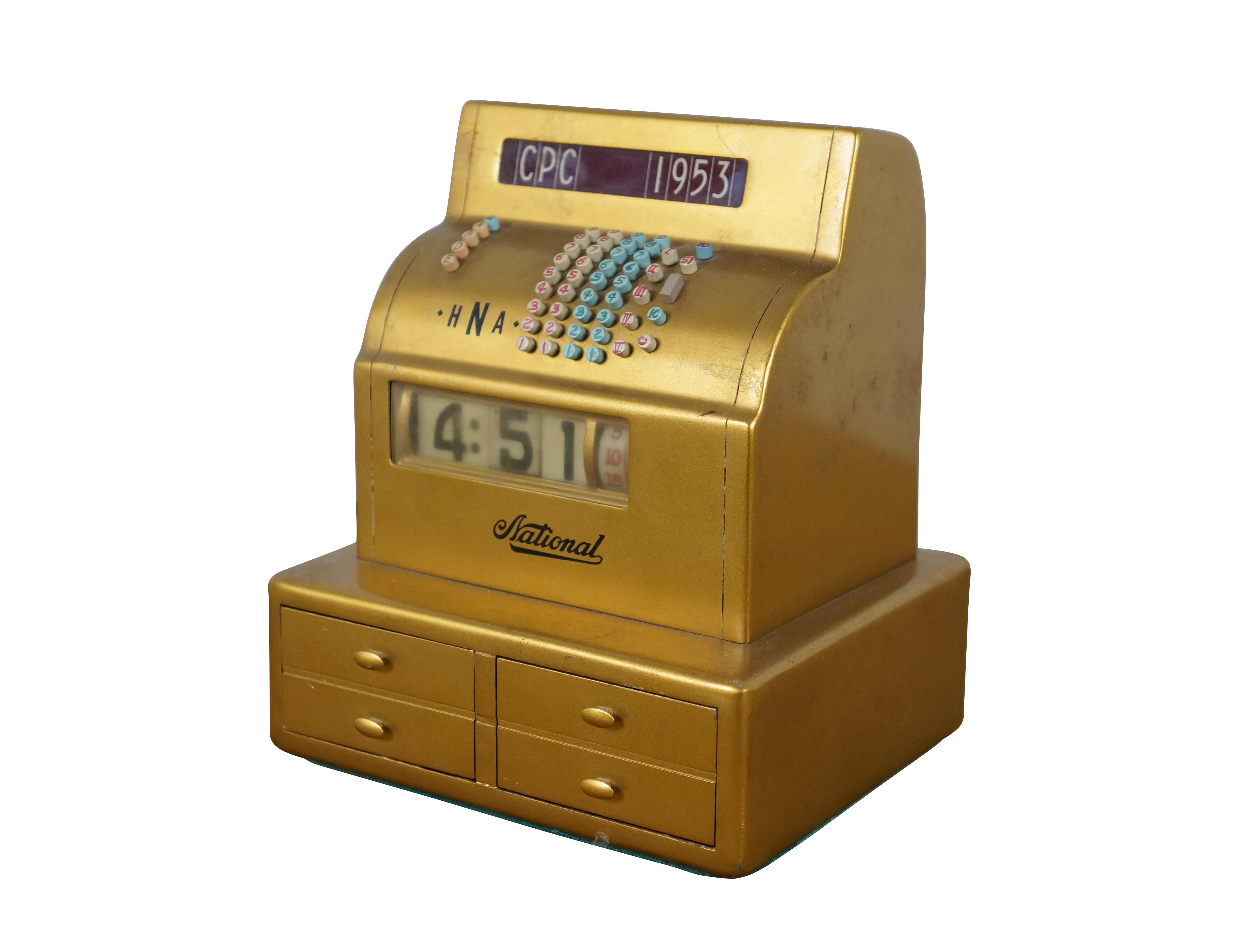 Américain 1953 NCR National Cash Register Clock Electric Employee Appreciation en vente