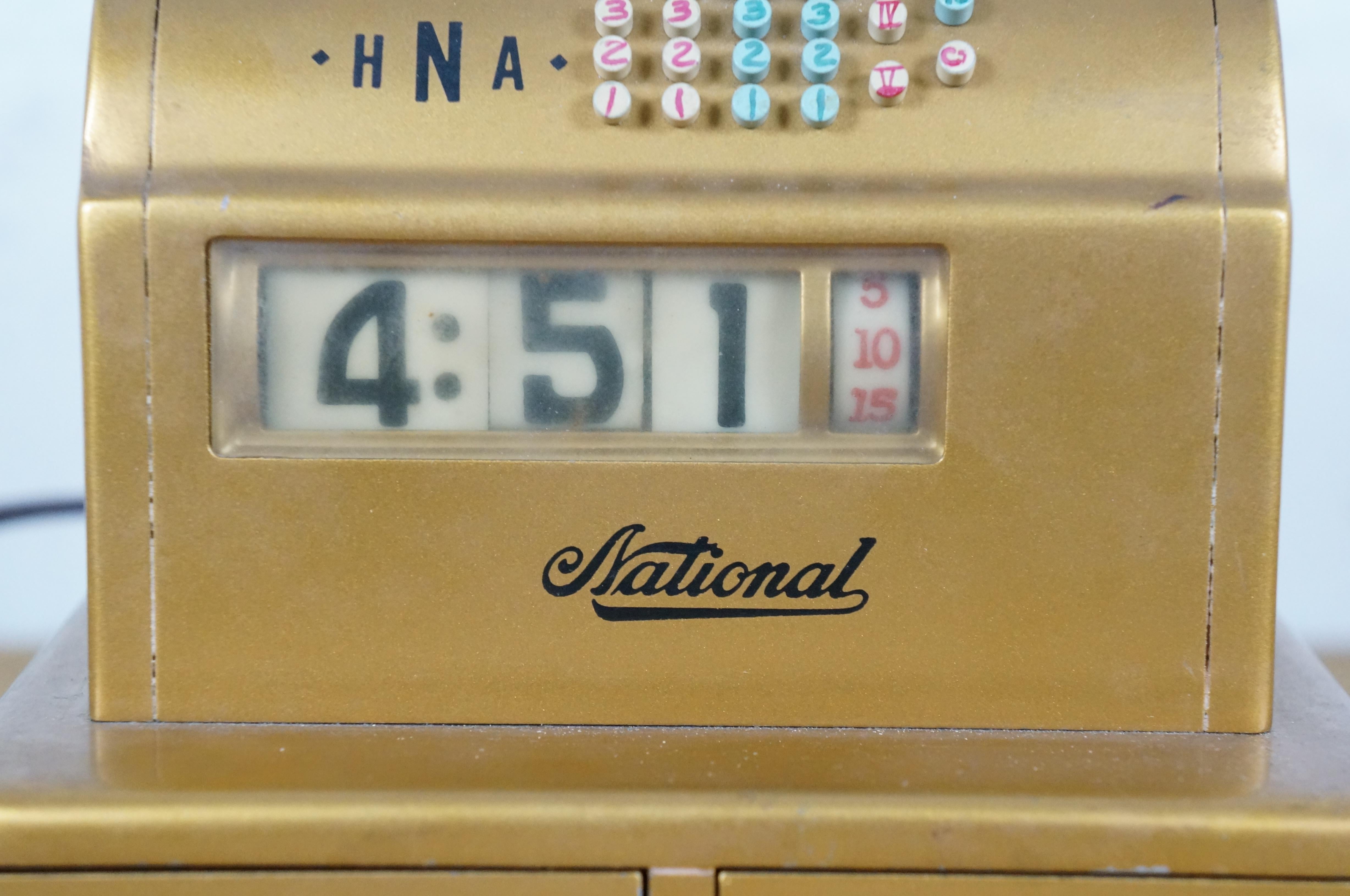 1953 NCR National Cash Register Clock Electric Employee Appreciation en vente 1