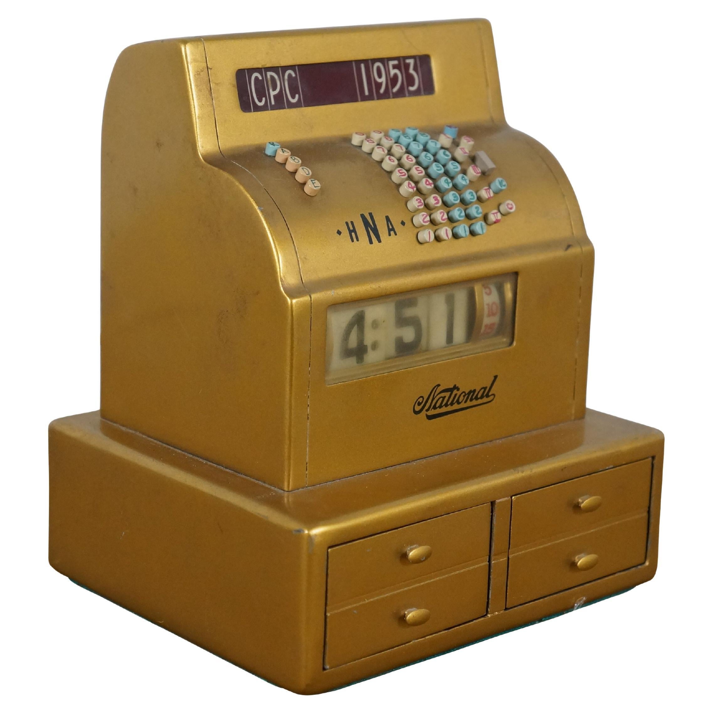 1953 NCR National Cash Register Clock Electric Employee Appreciation en vente