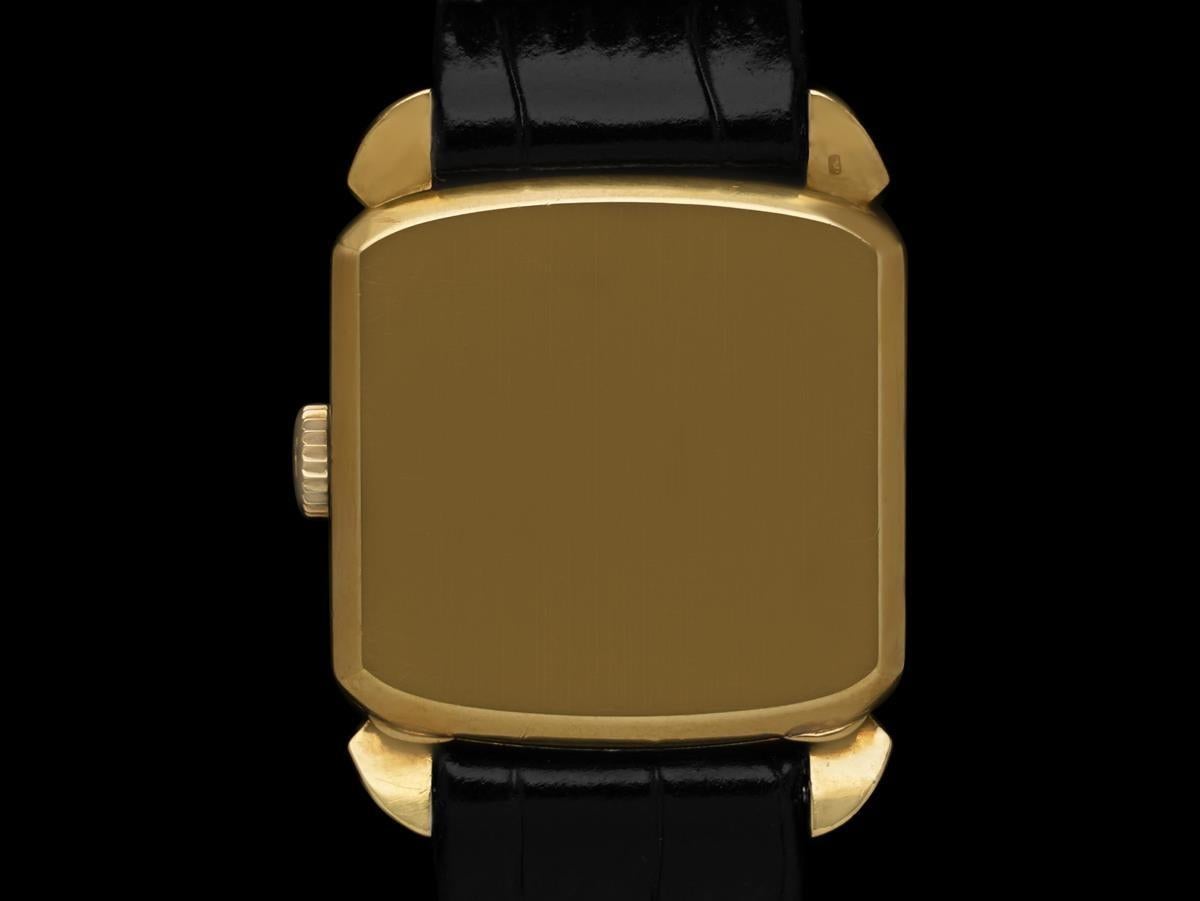 1953 Omega Cioccolatone Vintage Full Size Ref. 3950 Mens Watch – 18K Gold For Sale 2