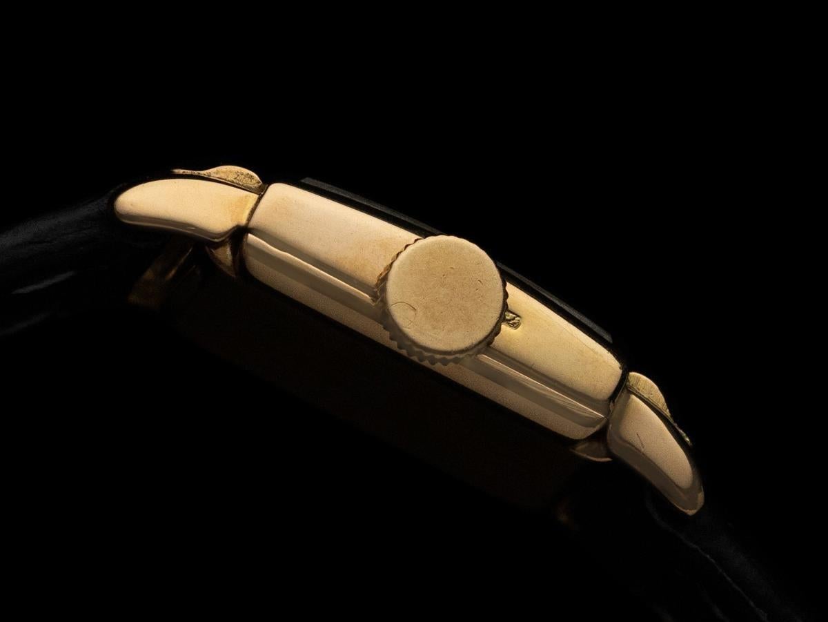 1953 Patek Philippe Vintage Ladies Hooded Lug Watch - 18K Gold For Sale 1