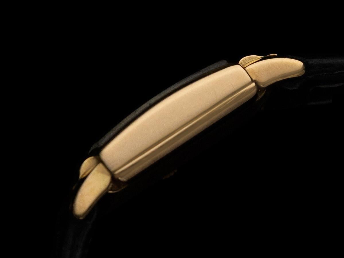 1953 Patek Philippe Vintage Ladies Hooded Lug Watch - 18K Gold For Sale 2