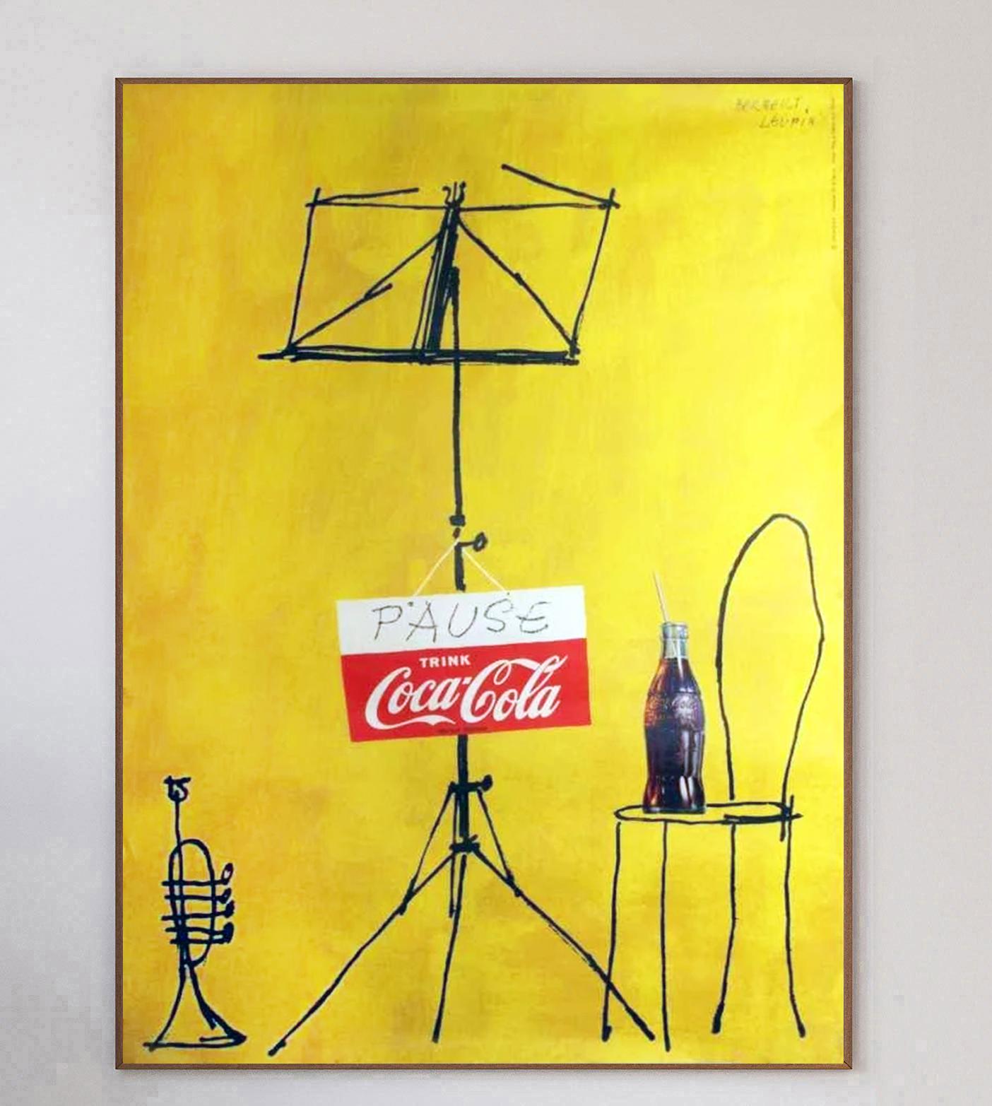 First introduced in 1886, Coca-Cola is today one of the world’s largest and most recognisable brands, with nearly 2 billion drunk every day. This poster from 1953 reads 