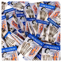 Spille per capelli dell'Incoronazione della Regina Elisabetta II del 1953 - Nuovo stock - Set di quattro