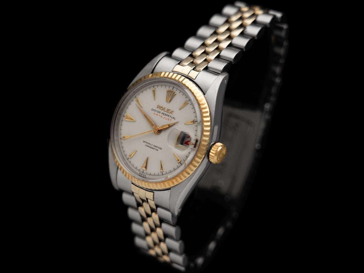 1953 Rolex Datejust Big Bubbleback Vintage Mens 
