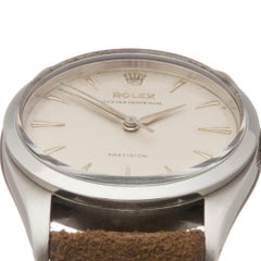 1953 Rolex Oyster Perpetual Stainless Steel 6150 Wristwatch
