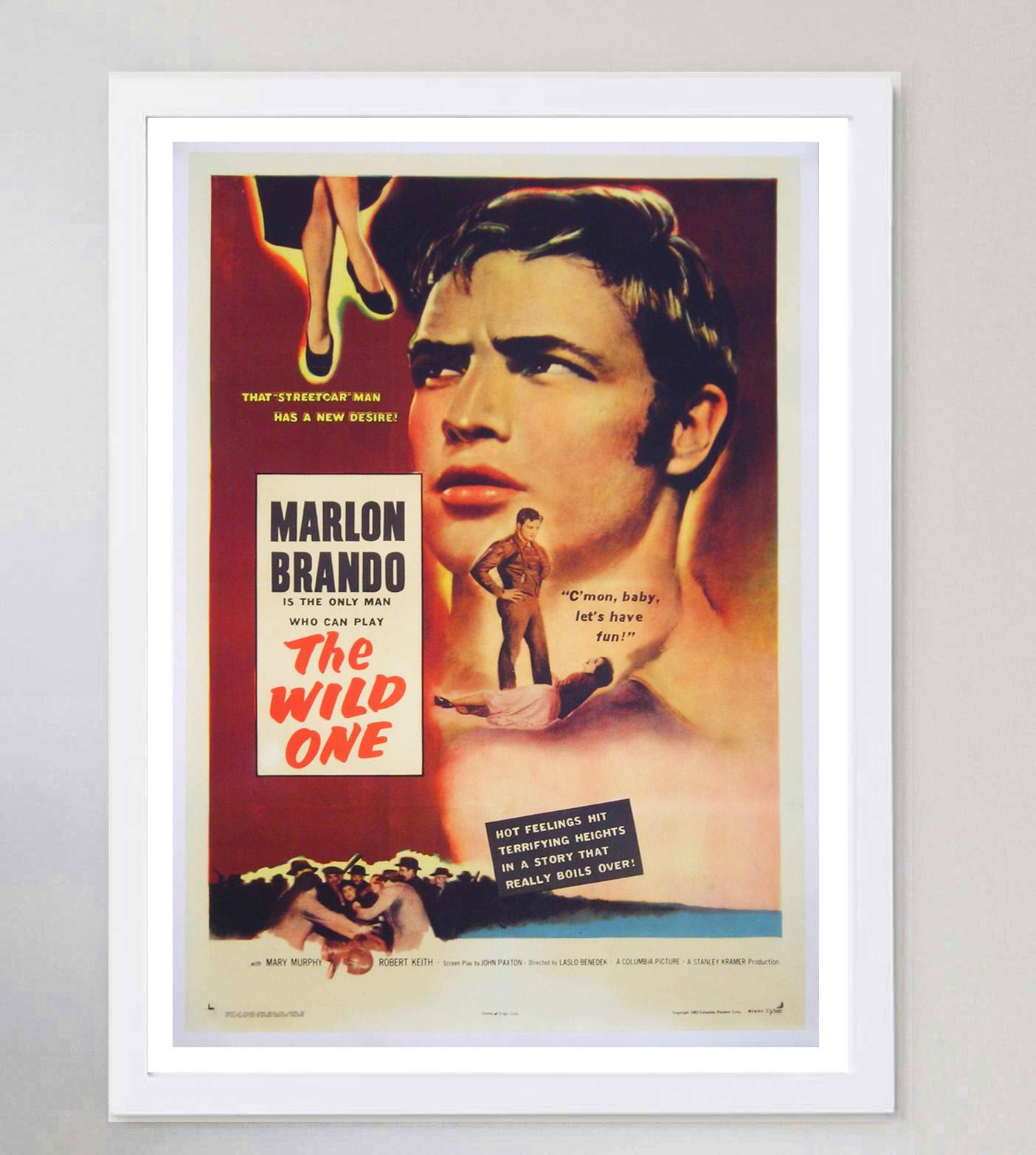 1953 The Wild One Original Vintage Poster In Good Condition For Sale In Winchester, GB