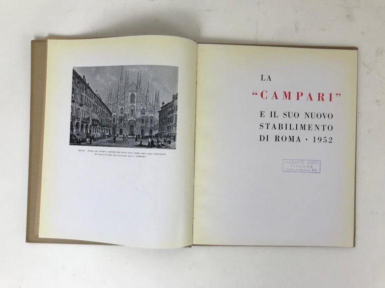Mid-Century Modern 1953s Vintage Advertising Book by Campari Milano Roma For Sale