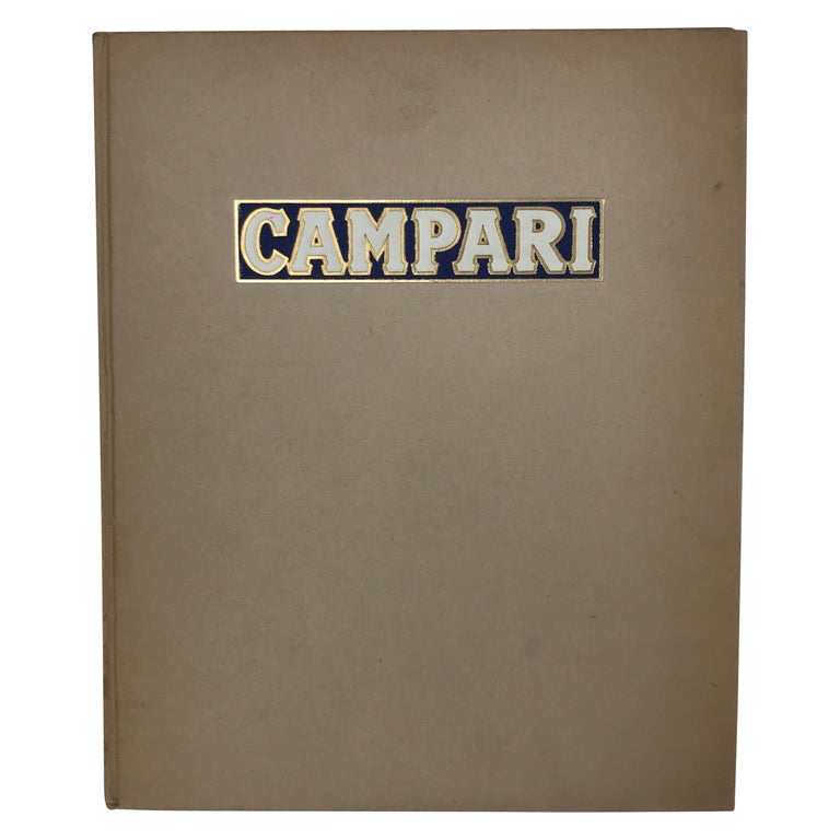 1953s Vintage Advertising Book by Campari Milano Roma For Sale
