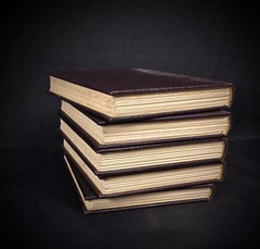 1954 Antique Book Set: "Vie et Aventure de Salavin by G. Duhamel 5 books - 2Y256