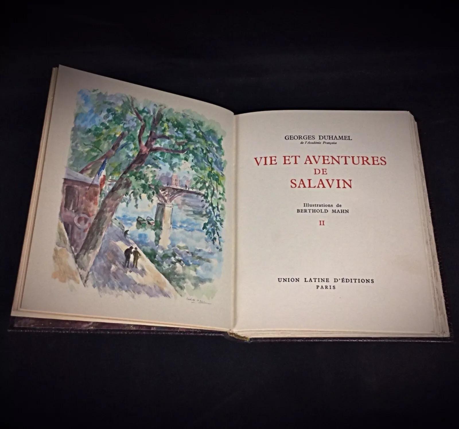Milieu du XXe siècle 1954 Ensemble de livres anciens : 