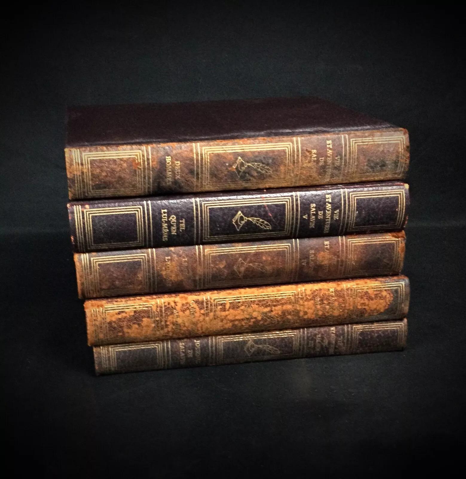 1954 Ensemble de livres anciens : 