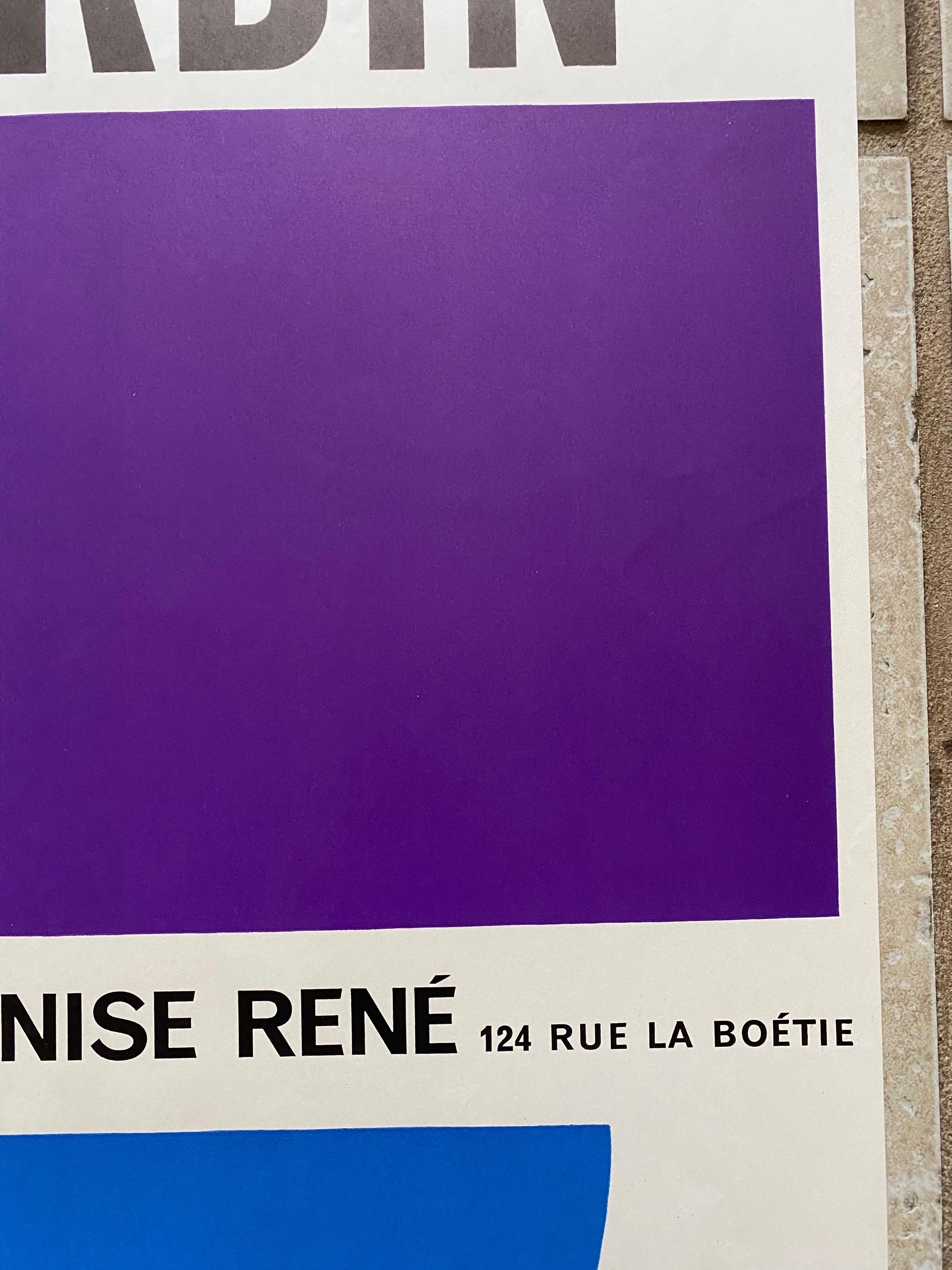 1954 Auguste Herbin-Ausstellungsdruck für die Galerie Denise Rene, Paris  (Sonstiges) im Angebot