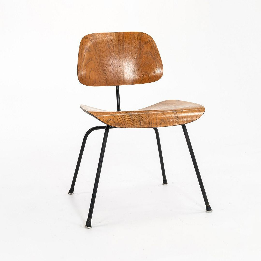 1954 Charles and Ray Eames für Herman Miller DCM Chair in Calico Ash im Angebot 3