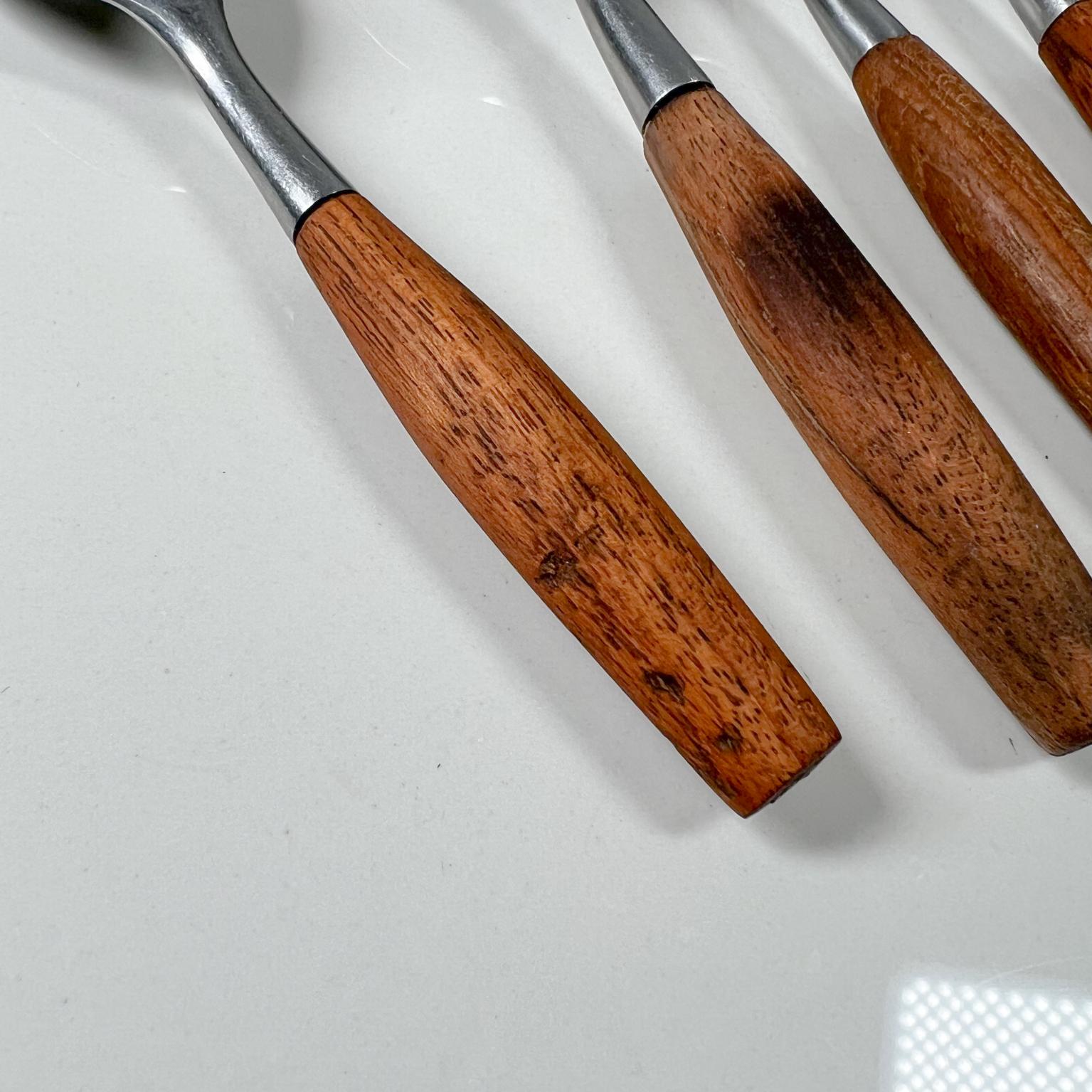 1954 Dansk Designs Flatware Place Setting Teak & Stainless by Jens Quistgaard 11