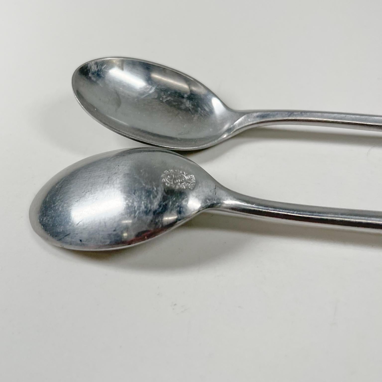 1954 Dansk Long Cocktail Spoons Fjord Teak and Stainless Jens Quistgaard 1