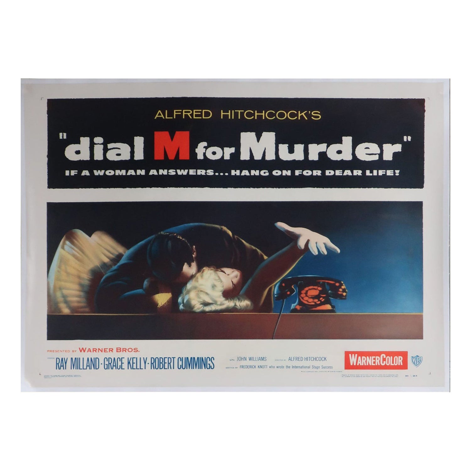 1954 Dial M for Murder: poster originale d
epoca in vendita