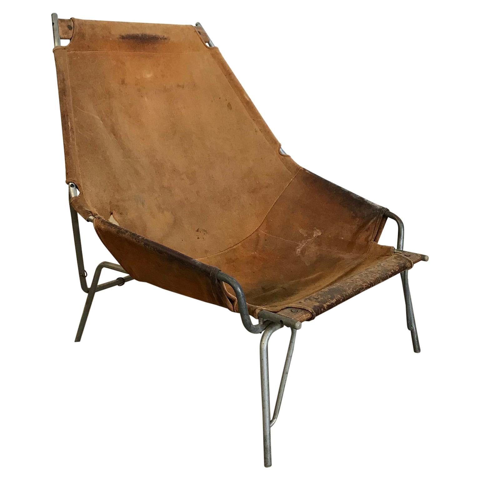 1954, Erik Ole Jorgesen, Easy Lounge Chair J 361 in Suede by Bovirke