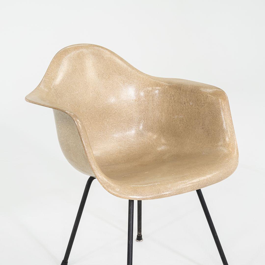 1954 Herman Miller Eames Rope Edge DAX Arm Shell Dining Chair X Base 3 Available en vente 5