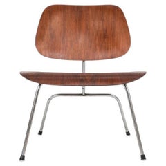 Vintage 1954 Herman Miller Eames LCM Walnut Lounge Chair with Metal Legs