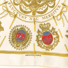 1954 Hermes Les Armes De Paris by Hugo Grygkar Silk Scarf