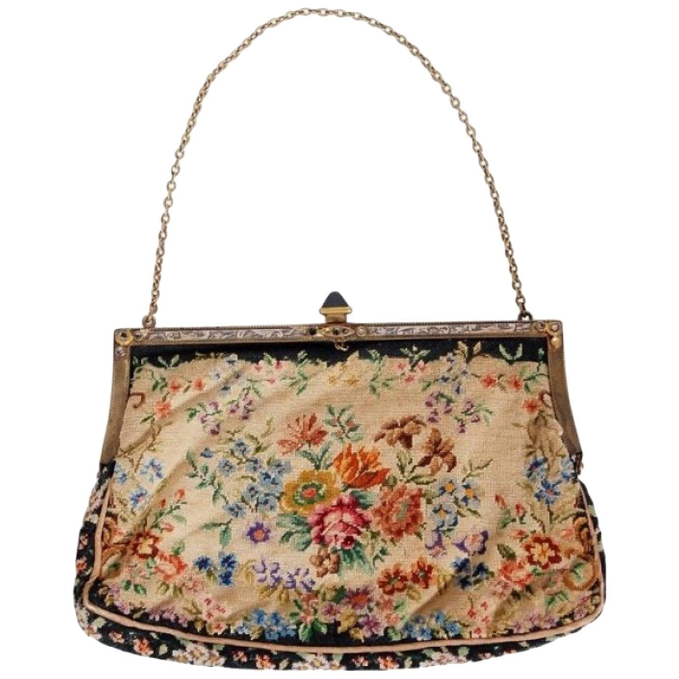 1954 Marilyn Monroe Owned Needlepoint Purse Worn for Marriage to Joe DiMaggio